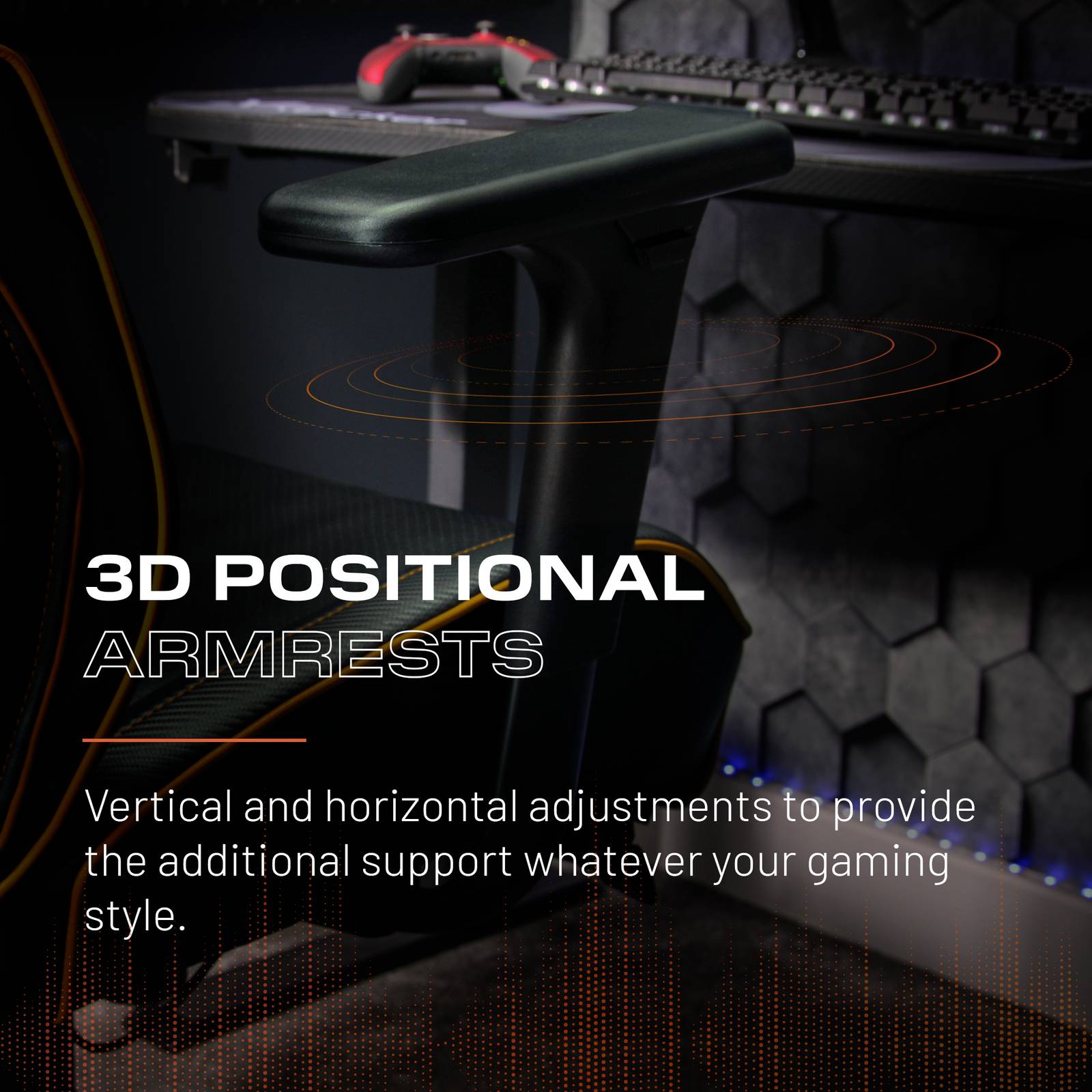 X Rocker Drogon Ergonomic PC Gaming Office Chair with 3D Adjustable Armrests