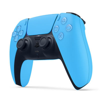 Official DualSense PS5 Wireless Controller: Starlight Blue, Haptic Feedback, Adaptive Triggers