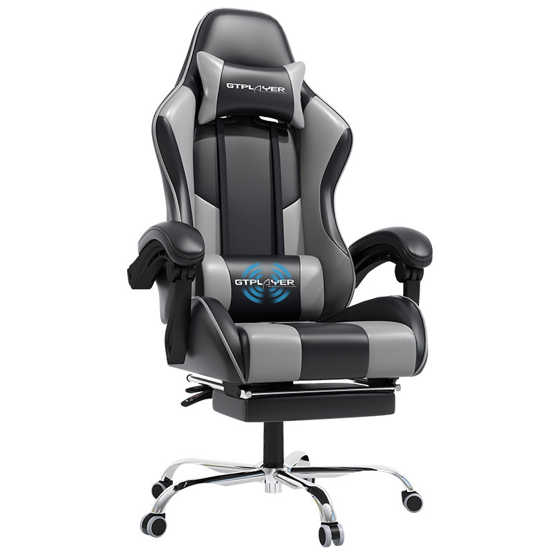 GT800A Ergonomic Gaming Chair with Massage Lumbar and Adjustable Recline