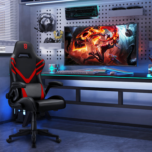LXRADEO Racing Style Gaming Chair with Backrest Support