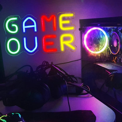 Game Over LED Neon Sign