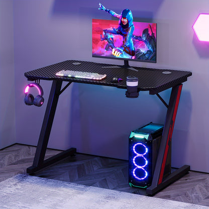 DEVOKO Z-Shaped Gaming Desk