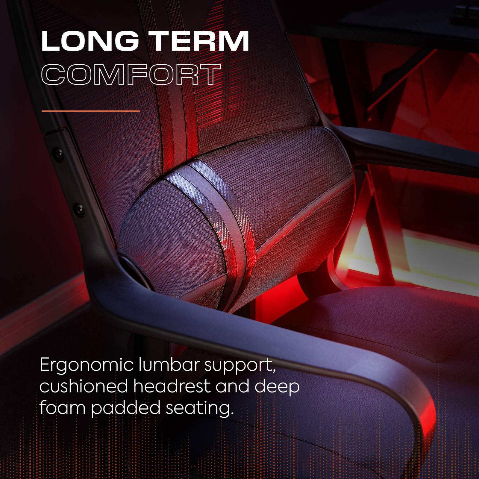 X Rocker Helix Ergonomic Mesh Office Gaming Chair, Adjustable Lumbar Support, Black