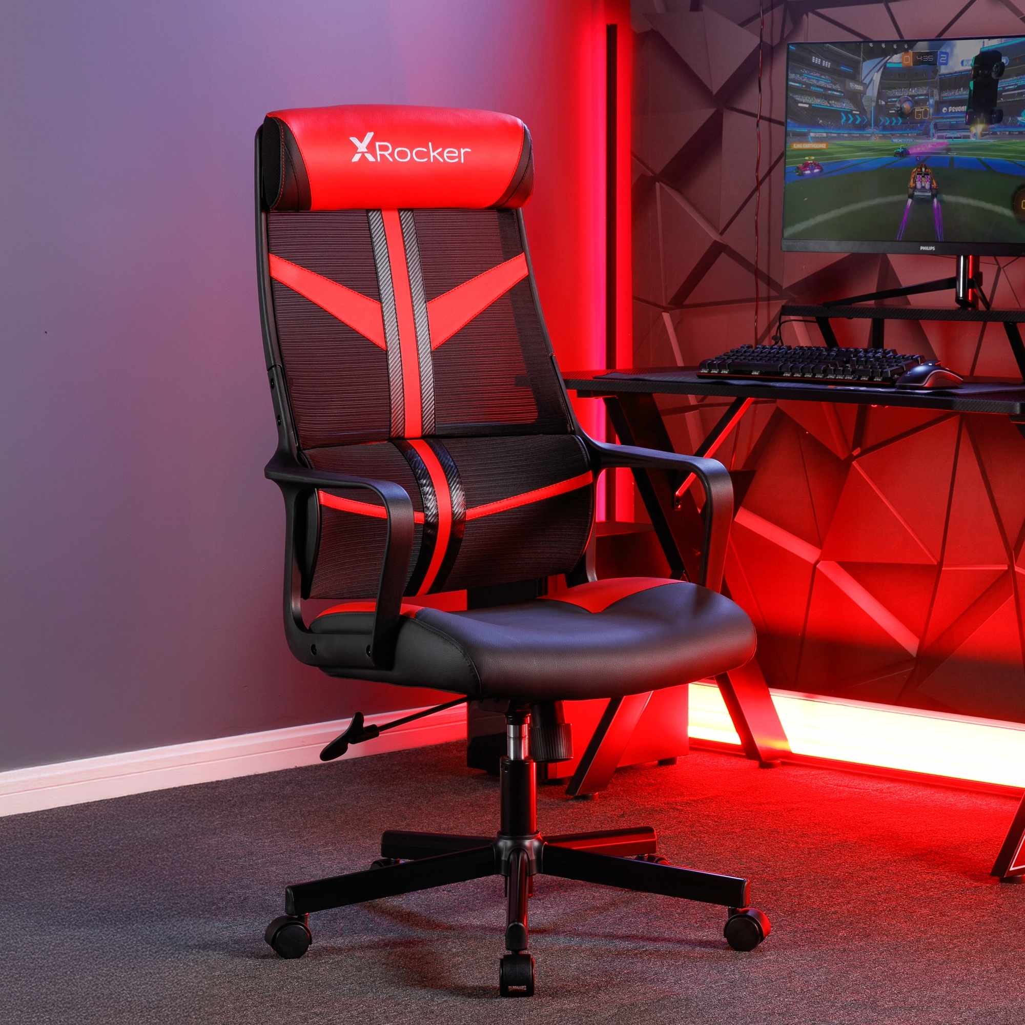 Helix Ergonomic Mesh Hybrid Gaming Office Chair - Breathable Comfort & Support