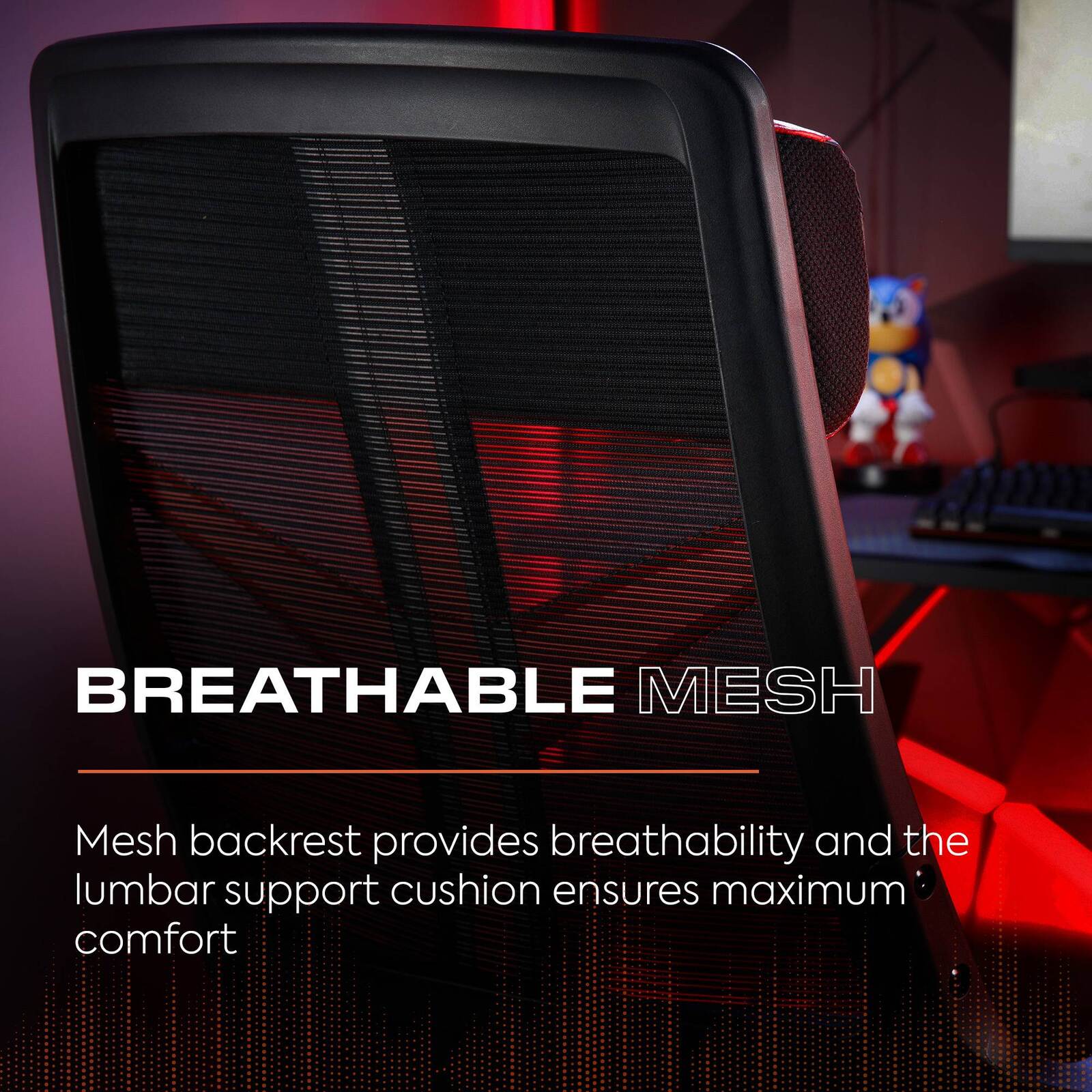 Helix Ergonomic Mesh Hybrid Gaming Office Chair - Breathable Comfort & Support