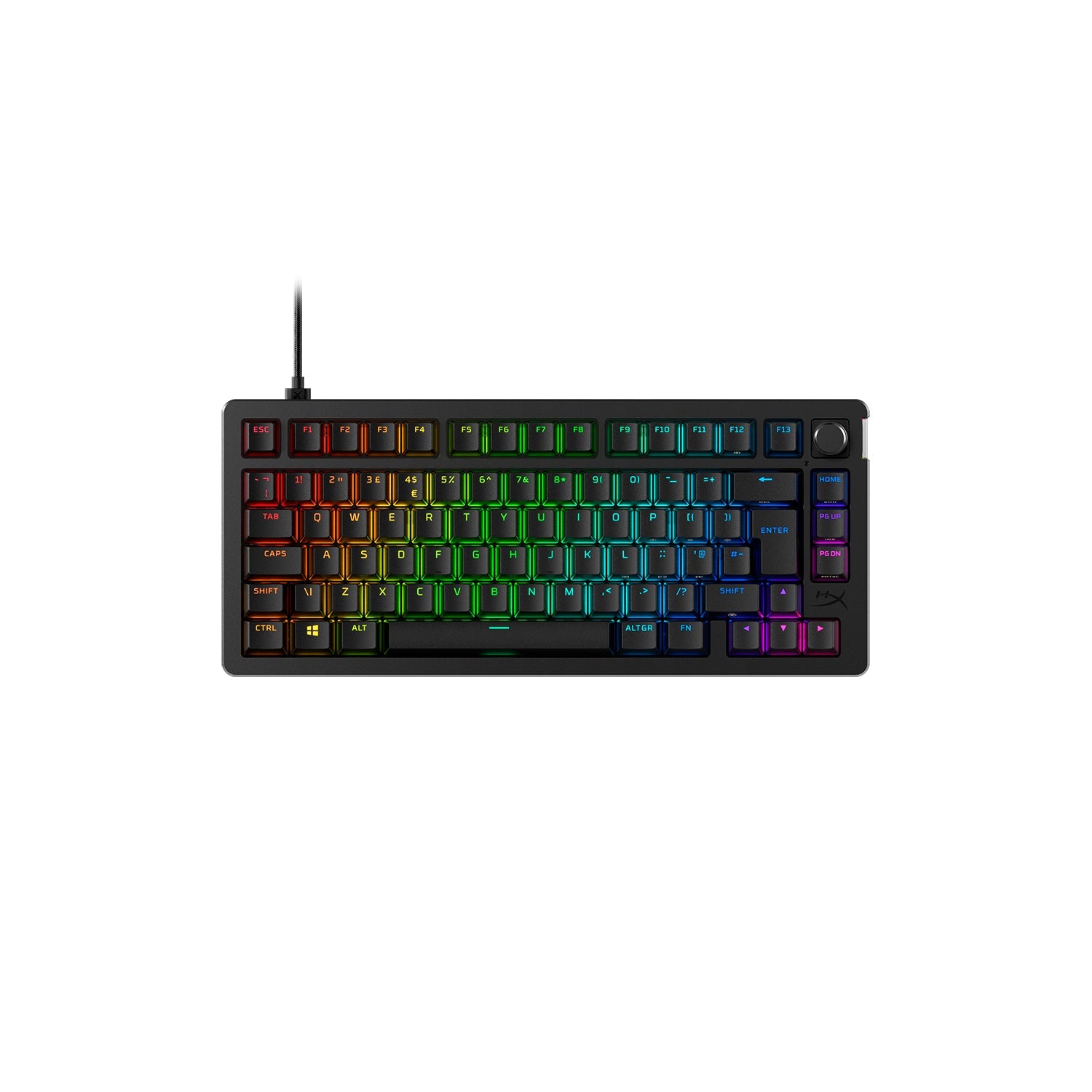 HyperX Alloy Rise 75 Customisable Mechanical Gaming Keyboard UK/US Layout