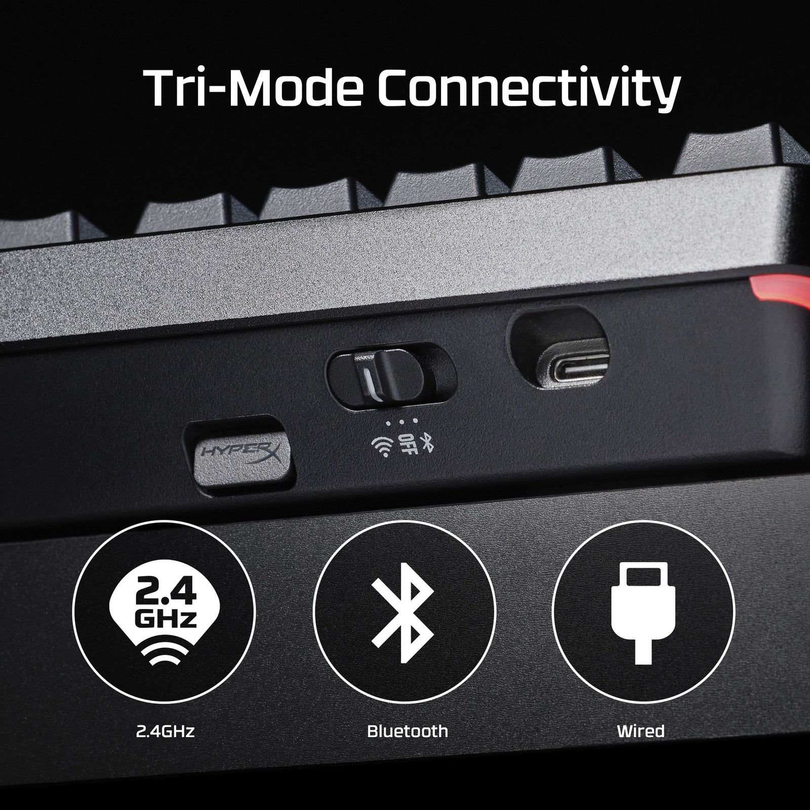 HyperX Alloy Rise 75 Wireless Gasket Mount Gaming Keyboard UK Layout