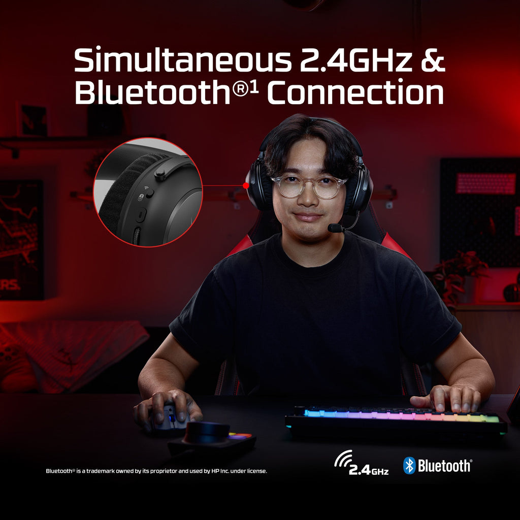 HyperX Cloud Alpha 2 Wireless Gaming Headset with 250-Hour Battery Life
