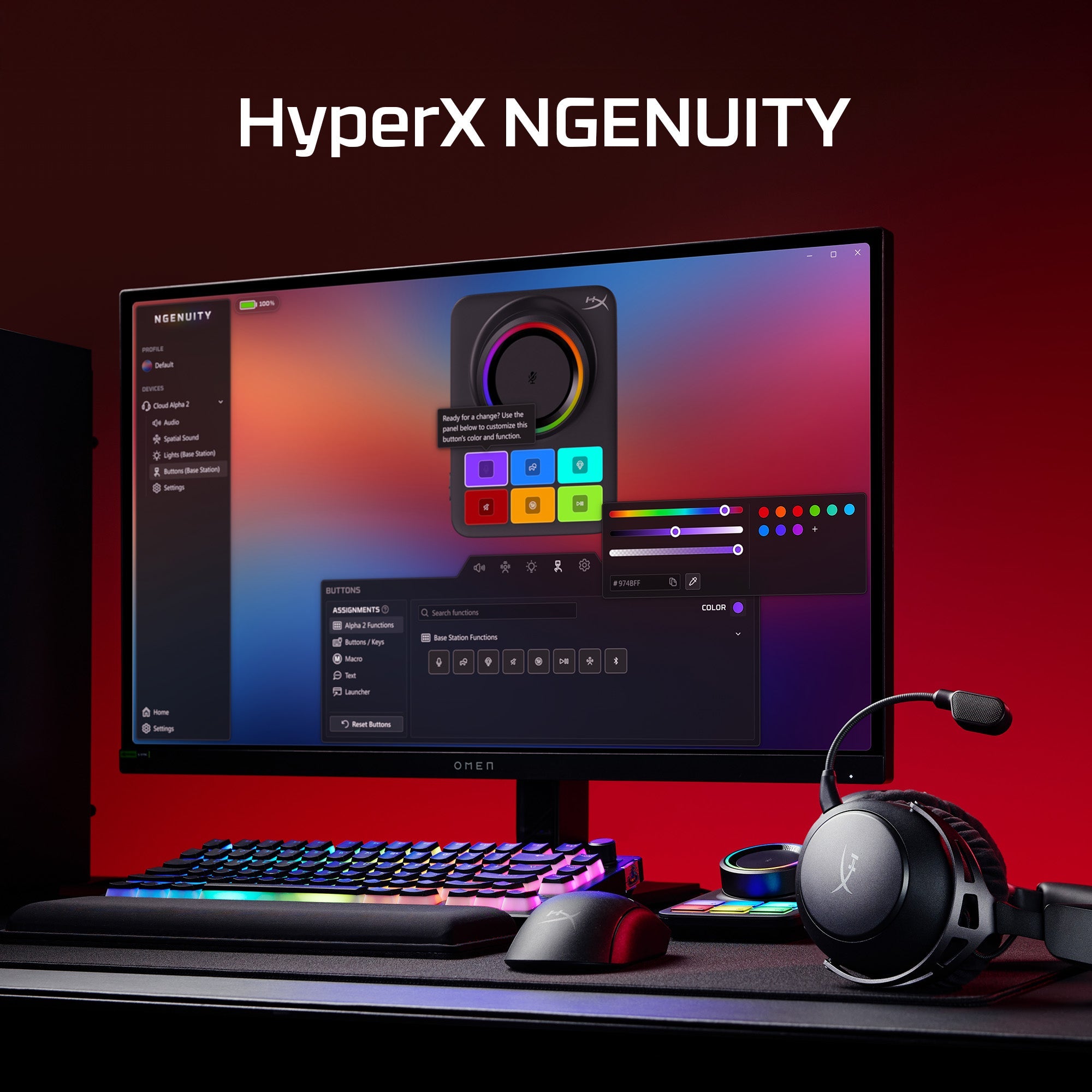 HyperX Cloud Alpha 2 Wireless Gaming Headset with 250-Hour Battery Life