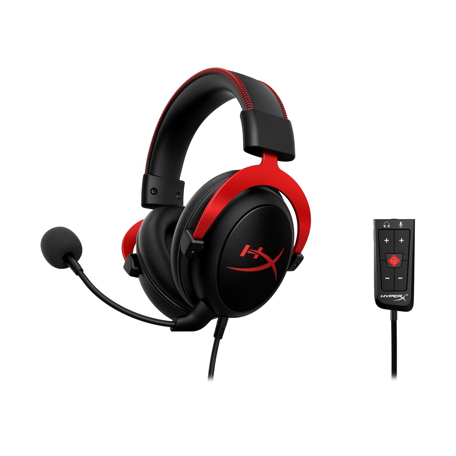 HyperX Cloud II Gaming Headset: Ultra-Comfort, 7.1 Surround Sound, Detachable Microphone