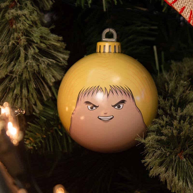 Official Street Fighter Ken Christmas Decoration Bauble Head Ornament Collectible