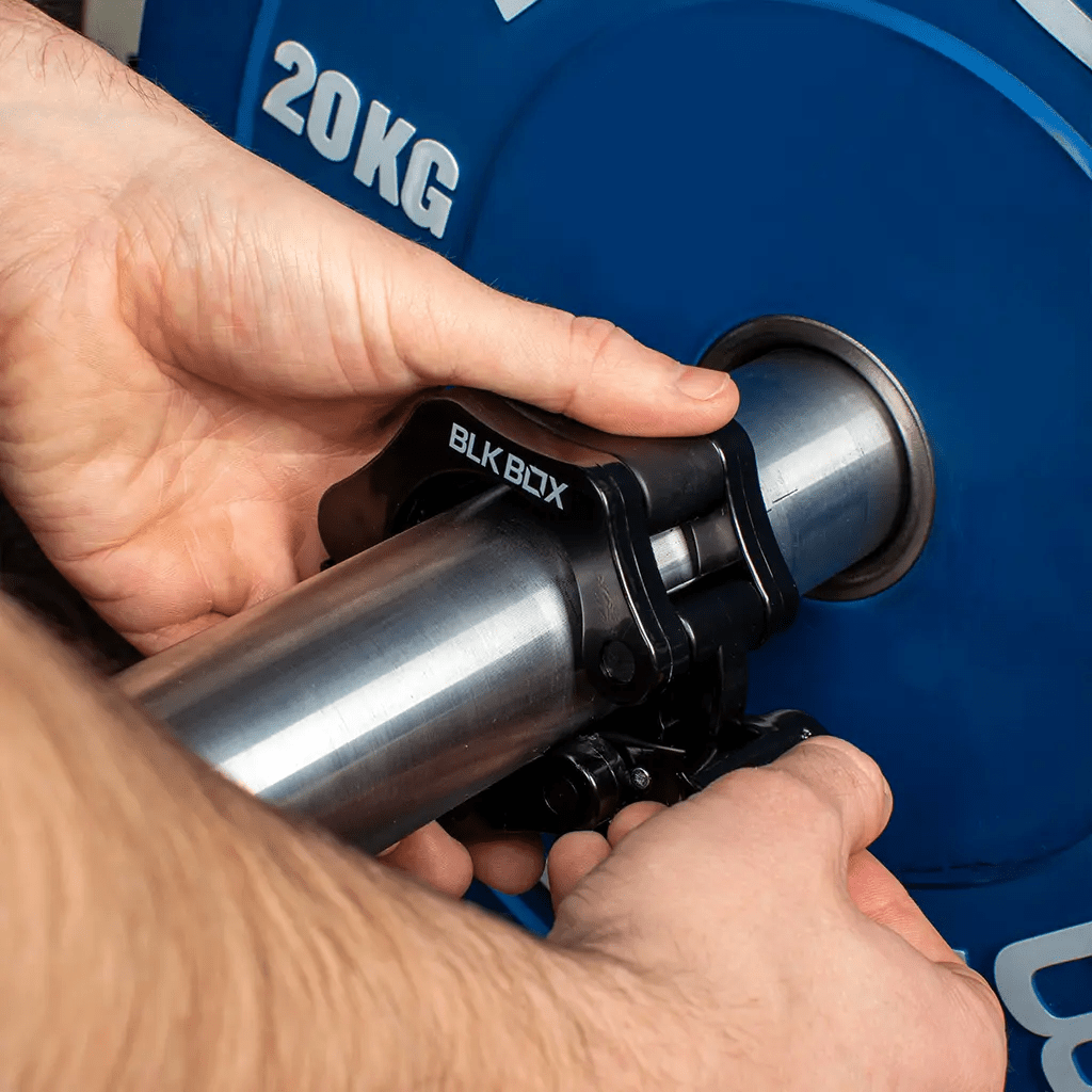 BLK BOX Durable Lock Jaw Collars Olympic Barbell Quick Release Clamps