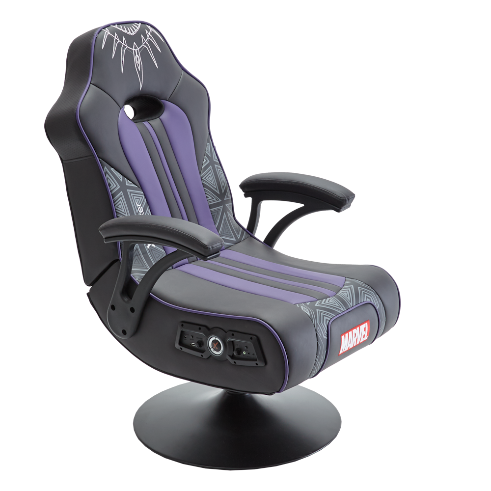Officially Licensed Marvel Black Panther Elite Pedestal 2.1 Audio Gaming Chair