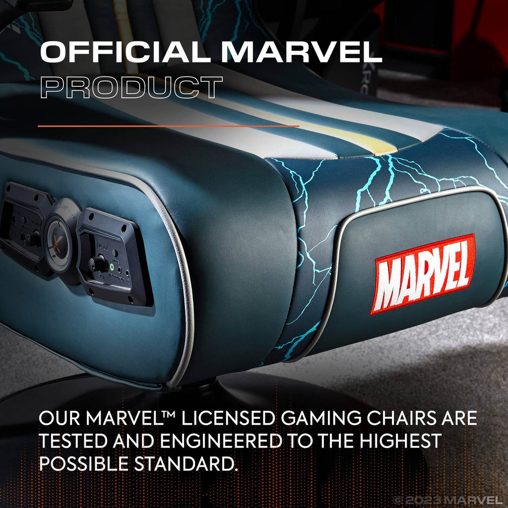 Officially Licensed Marvel Thor Elite Pedestal Gaming Chair with 2.1 Audio System