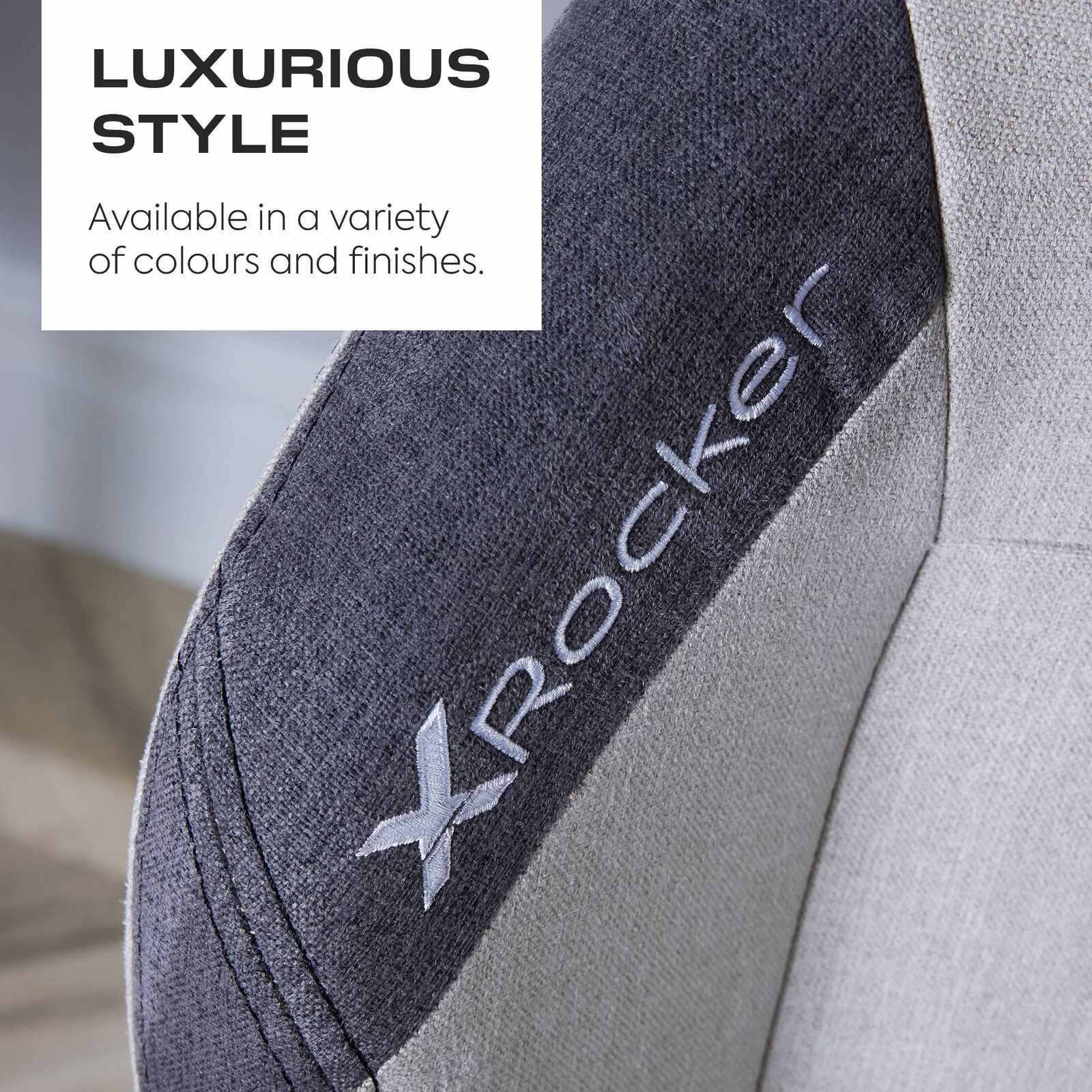 Onyx Ergonomic PC Gaming Office Chair - Fabric Slate Grey Adjustable Support