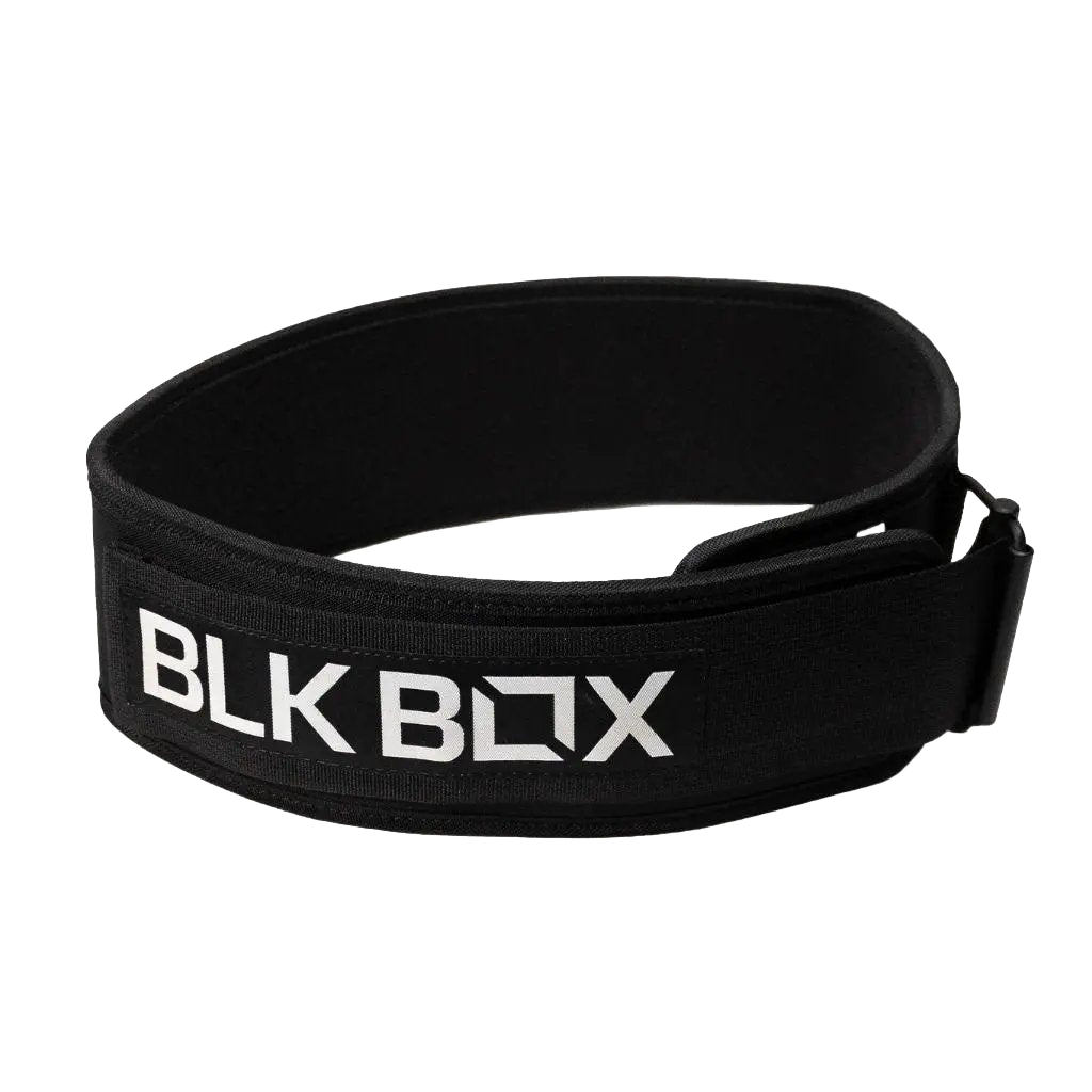 BLK BOX Heavy-Duty Nylon Weightlifting Belt for Core Stability & Power