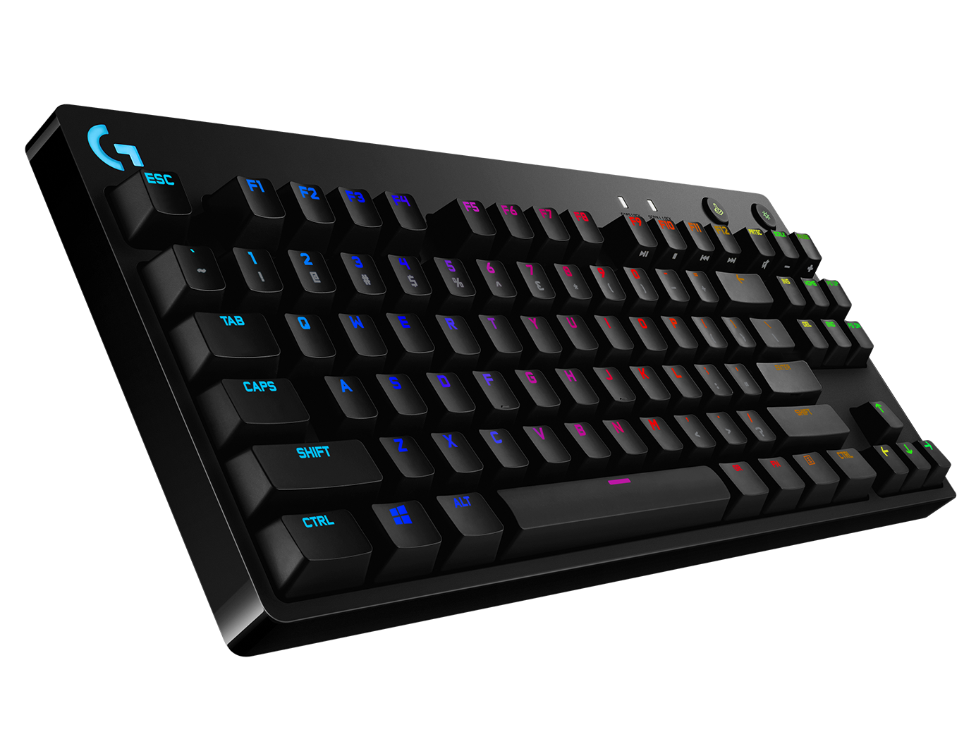 Logitech G PRO Tenkeyless Gaming Keyboard: GX Blue Clicky Switches, Portable, RGB Backlit