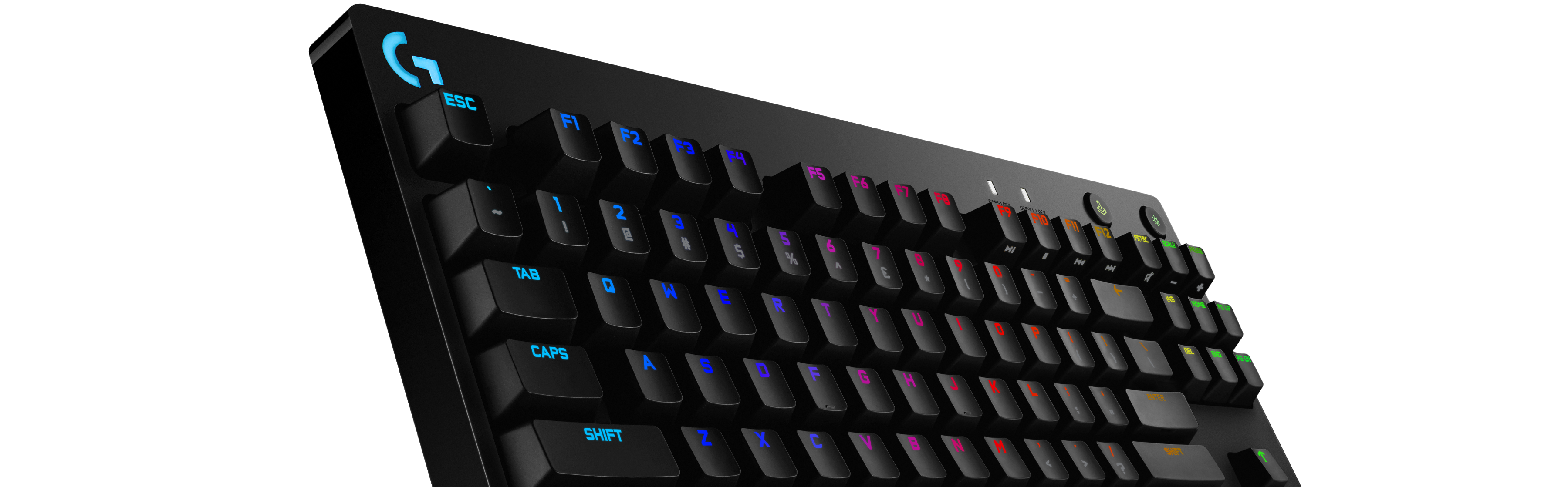 Logitech G PRO Tenkeyless Gaming Keyboard: GX Blue Clicky Switches, Portable, RGB Backlit