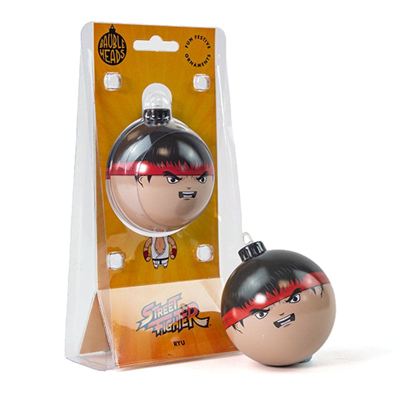 Official Street Fighter Ryu Bauble Head Collectible Christmas Tree Decoration Ornament