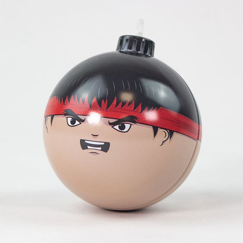 Official Street Fighter Ryu Bauble Head Collectible Christmas Tree Decoration Ornament