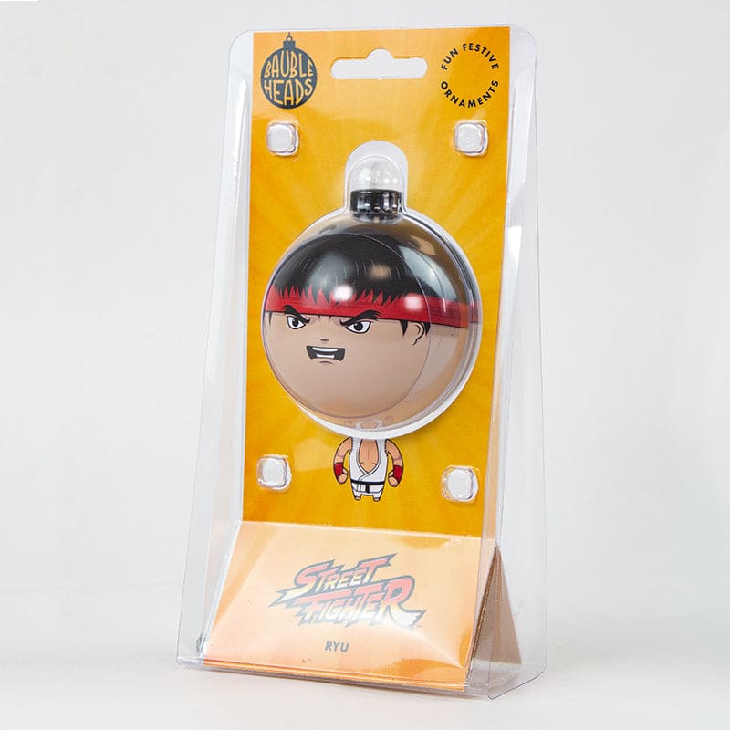 Official Street Fighter Ryu Bauble Head Collectible Christmas Tree Decoration Ornament