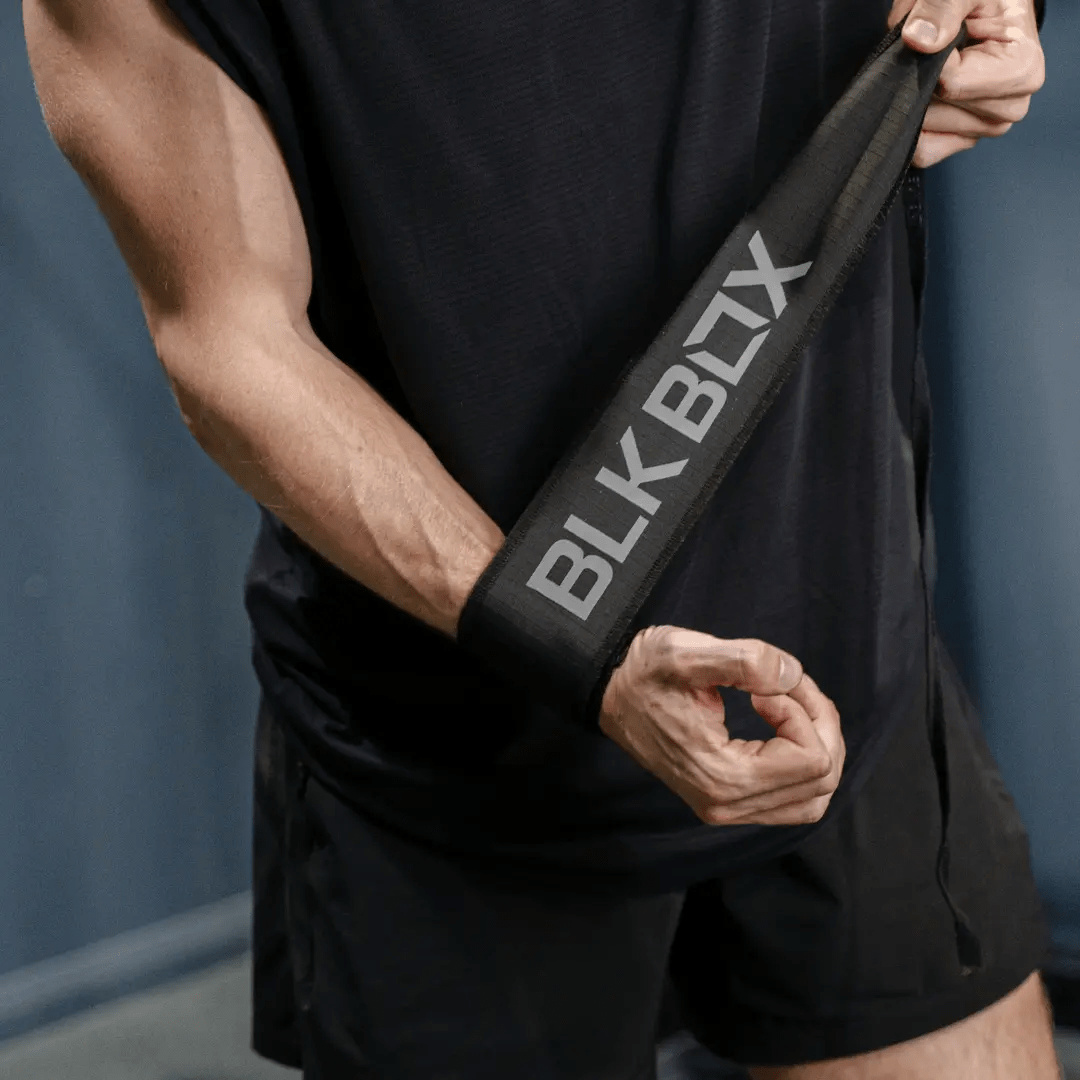 BLK BOX Premium Wrist Wraps: Ultimate Support for Weightlifting & Powerlifting